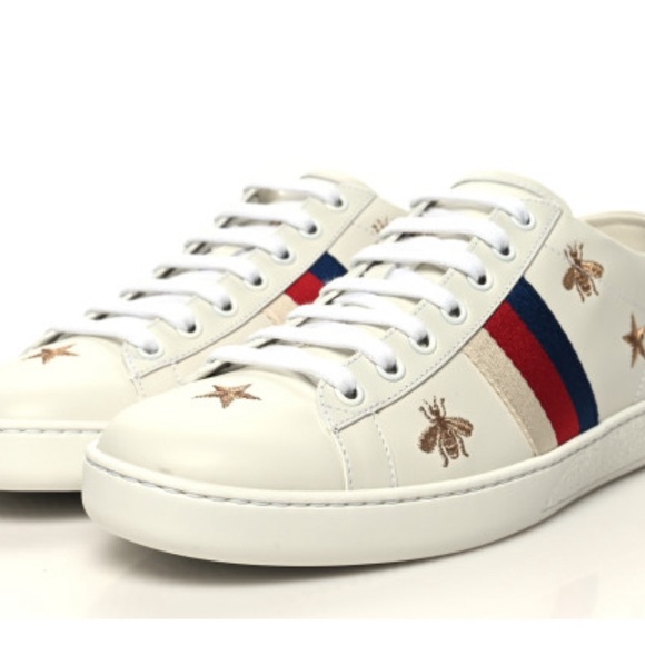 Gucci Ace Bees and Stars sneakers size 38.5 - Picture 1 of 10